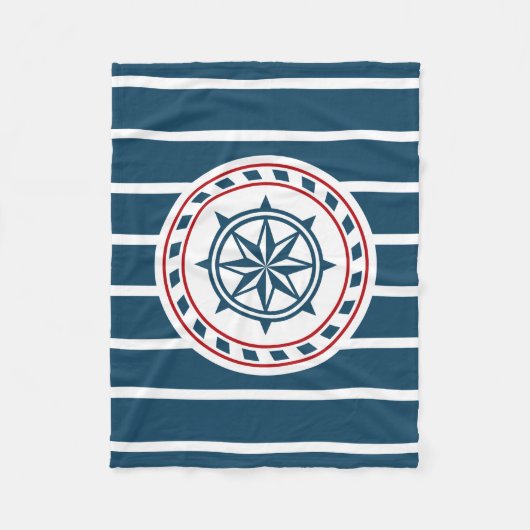 Nautical Design Fleecedecke (Vorderseite)
