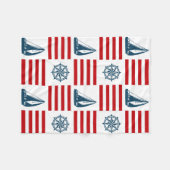 Nautical Design Fleecedecke (Vorderseite (Horizontal))