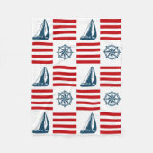 Nautical Design Fleecedecke (Vorderseite)