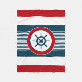 Nautical Design Fleecedecke (Vorderseite)