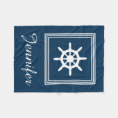Nautical Design Fleecedecke (Vorderseite (Horizontal))