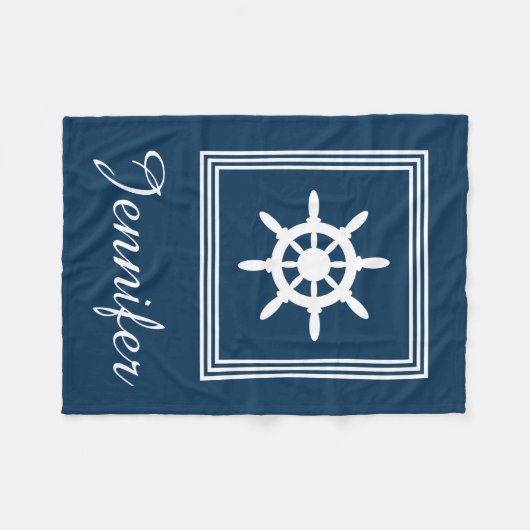 Nautical Design Fleecedecke (Vorderseite (Horizontal))