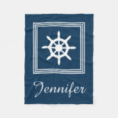 Nautical Design Fleecedecke (Vorderseite)