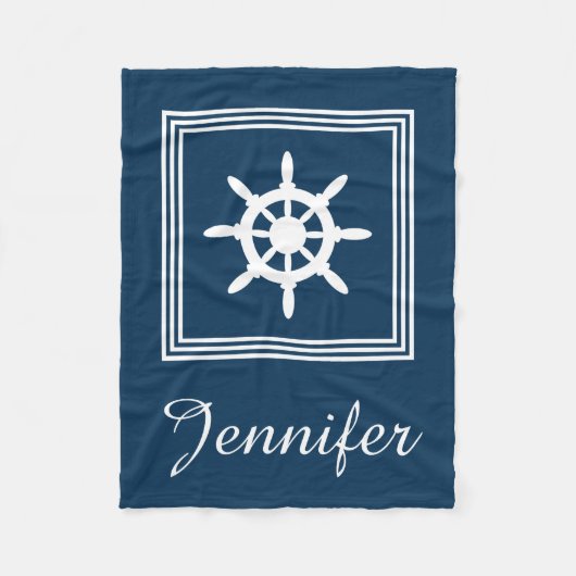 Nautical Design Fleecedecke (Vorderseite)