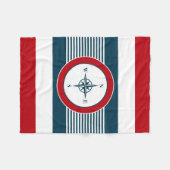 Nautical Design Fleecedecke (Vorderseite (Horizontal))