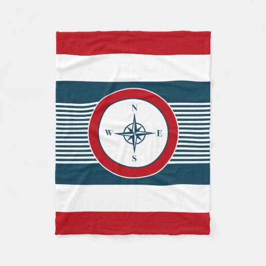 Nautical Design Fleecedecke (Vorderseite)