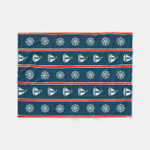 Nautical Design Fleecedecke (Vorderseite (Horizontal))