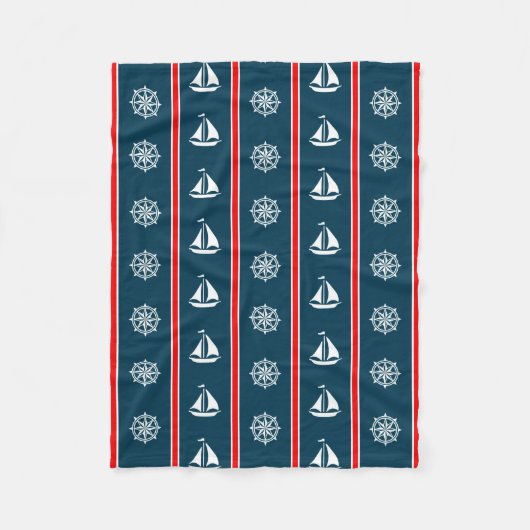 Nautical Design Fleecedecke (Vorderseite)