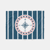 Nautical Design Fleecedecke (Vorderseite (Horizontal))