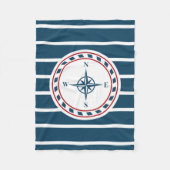 Nautical Design Fleecedecke (Vorderseite)
