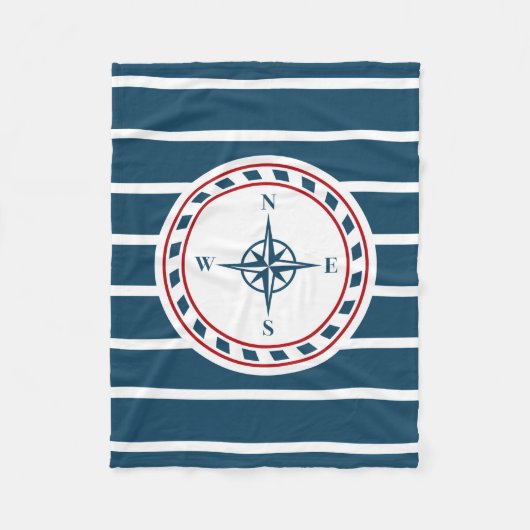 Nautical Design Fleecedecke (Vorderseite)