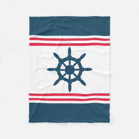 Nautical Design Fleecedecke (Vorderseite)