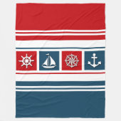Nautical Design Fleecedecke (Vorderseite)