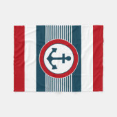 Nautical Design Fleecedecke (Vorderseite (Horizontal))