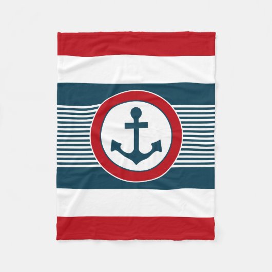 Nautical Design Fleecedecke (Vorderseite)
