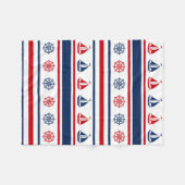 Nautical Design Fleecedecke (Vorderseite (Horizontal))