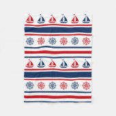 Nautical Design Fleecedecke (Vorderseite)