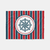 Nautical Design Fleecedecke (Vorderseite (Horizontal))