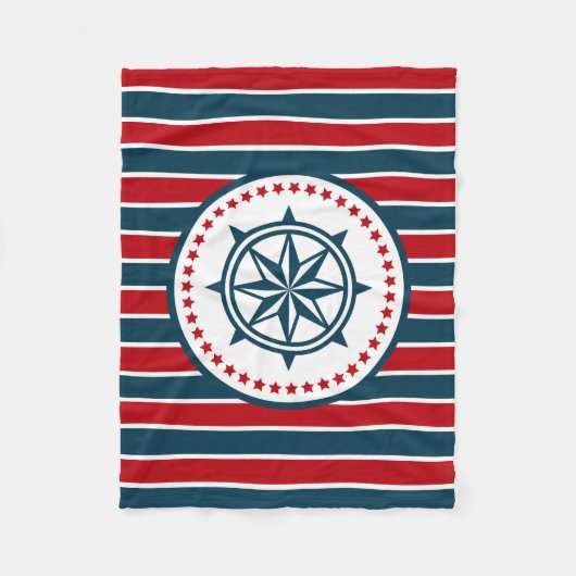 Nautical Design Fleecedecke (Vorderseite)