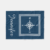 Nautical Design Fleecedecke (Vorderseite (Horizontal))