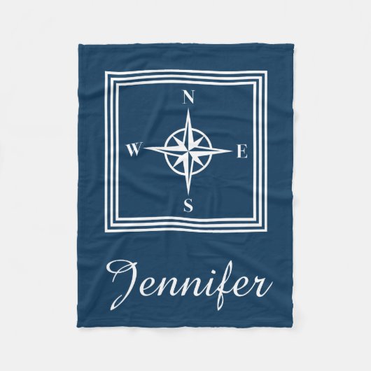 Nautical Design Fleecedecke (Vorderseite)