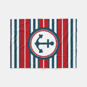 Nautical Design Fleecedecke (Vorderseite (Horizontal))