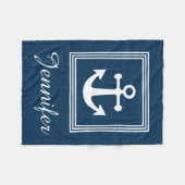Nautical Design Fleecedecke (Vorderseite (Horizontal))