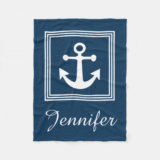 Nautical Design Fleecedecke (Vorderseite)