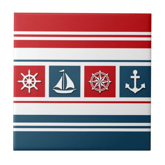 Nautical Design Fliese (Vorderseite)