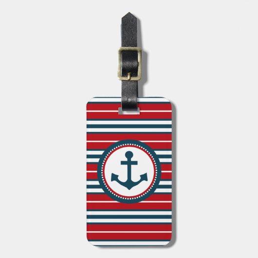 Nautical Design Gepäckanhänger (Vorderseite vertikal)