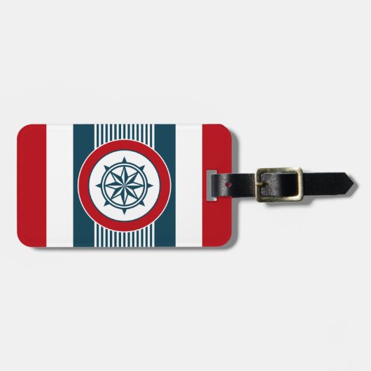 Nautical Design Gepäckanhänger (Vorderseite horizontal)