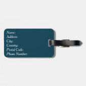 Nautical Design Gepäckanhänger (Rückseite horizontal)