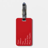 Nautical Design Gepäckanhänger (Rückseite vertikal)