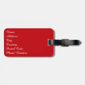 Nautical Design Gepäckanhänger (Rückseite horizontal)