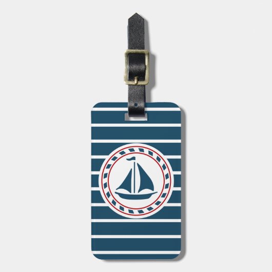 Nautical Design Gepäckanhänger (Vorderseite vertikal)