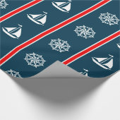 Nautical Design Geschenkpapier (Ecke)