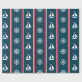 Nautical Design Geschenkpapier (Flach)