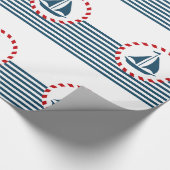 Nautical Design Geschenkpapier (Ecke)