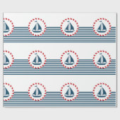 Nautical Design Geschenkpapier (Flach)