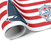Nautical Design Geschenkpapier (Rolleneckpunkt)
