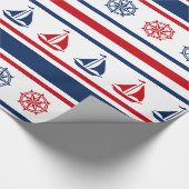 Nautical Design Geschenkpapier (Ecke)
