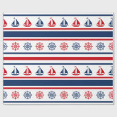 Nautical Design Geschenkpapier (Flach)