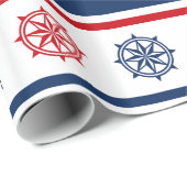 Nautical Design Geschenkpapier (Rolleneckpunkt)