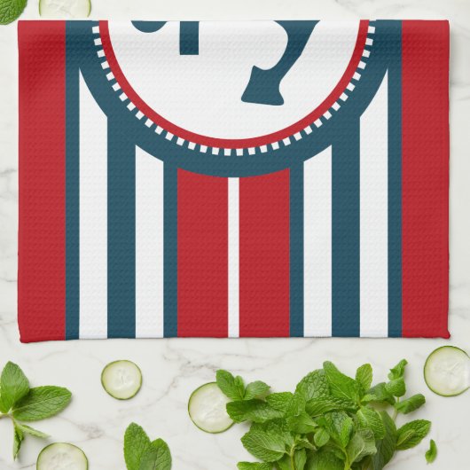 Nautical Design Geschirrtuch (Gefaltet)