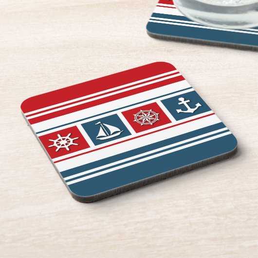 Nautical Design Getränkeuntersetzer (Linke Seite)