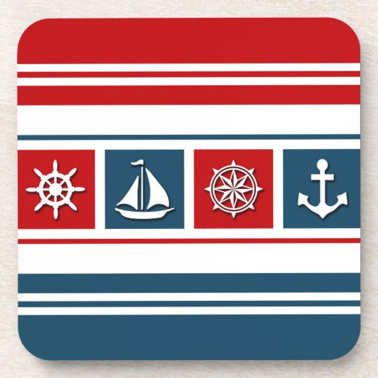 Nautical Design Getränkeuntersetzer (Vorderseite)