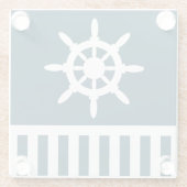 Nautical Design Glasuntersetzer (Rückseite)