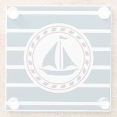 Nautical Design Glasuntersetzer (Rückseite)