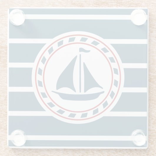 Nautical Design Glasuntersetzer (Rückseite)