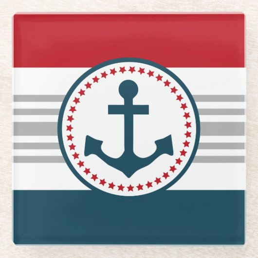 Nautical Design Glasuntersetzer (Vorderseite)